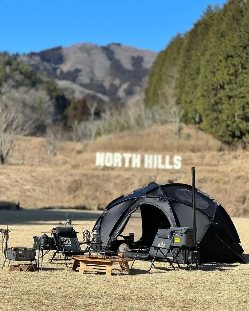 実際に入って体験できる North Hills Camp。